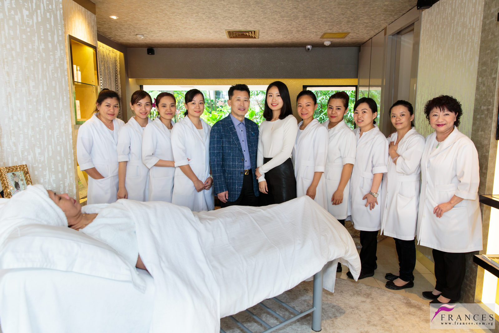 The Frances team with Scientific Officer Zack Heng at the flagship